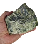 سنگ یشم سرپانتین طبیعی کلکسیونی با بافت سبز
